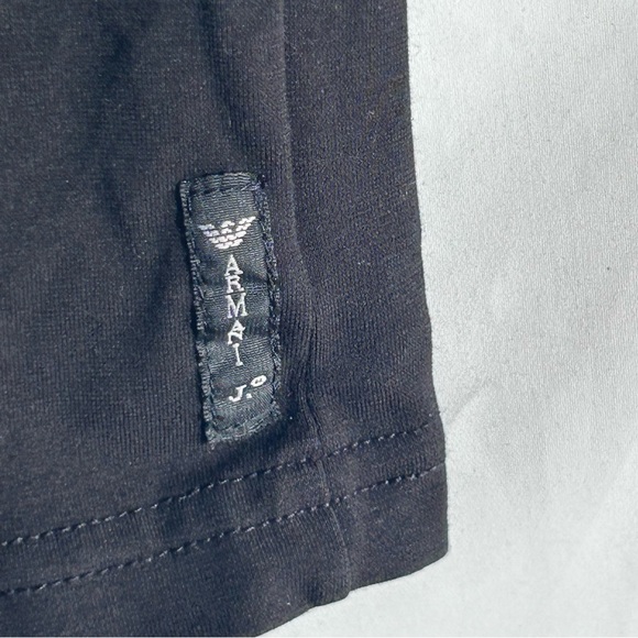 Armani Jeans Black Milano First Denim Equipment T-Shirt | Sz Italy XL US Medium - Picture 7 of 13